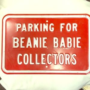 Vintage Heavy Metal Store Display Beanie Baby Sign